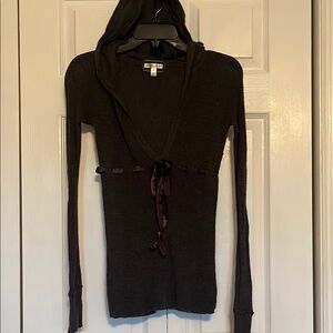 Aeropostale Charcoal Hooded Sweater